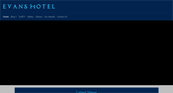 Desktop Screenshot of evanshotel.co.uk